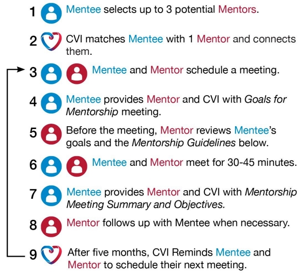 graphic of mentee/mentor description