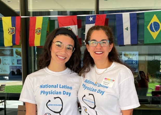  SCORE Alumni PGY-1 Graciela Caraballo from Venezuela and Dr. Katherine Bianco celebrate 2023 National Latino Physician Day.